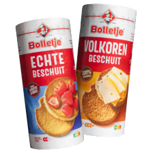 Bolletje echte of volkoren beschuit